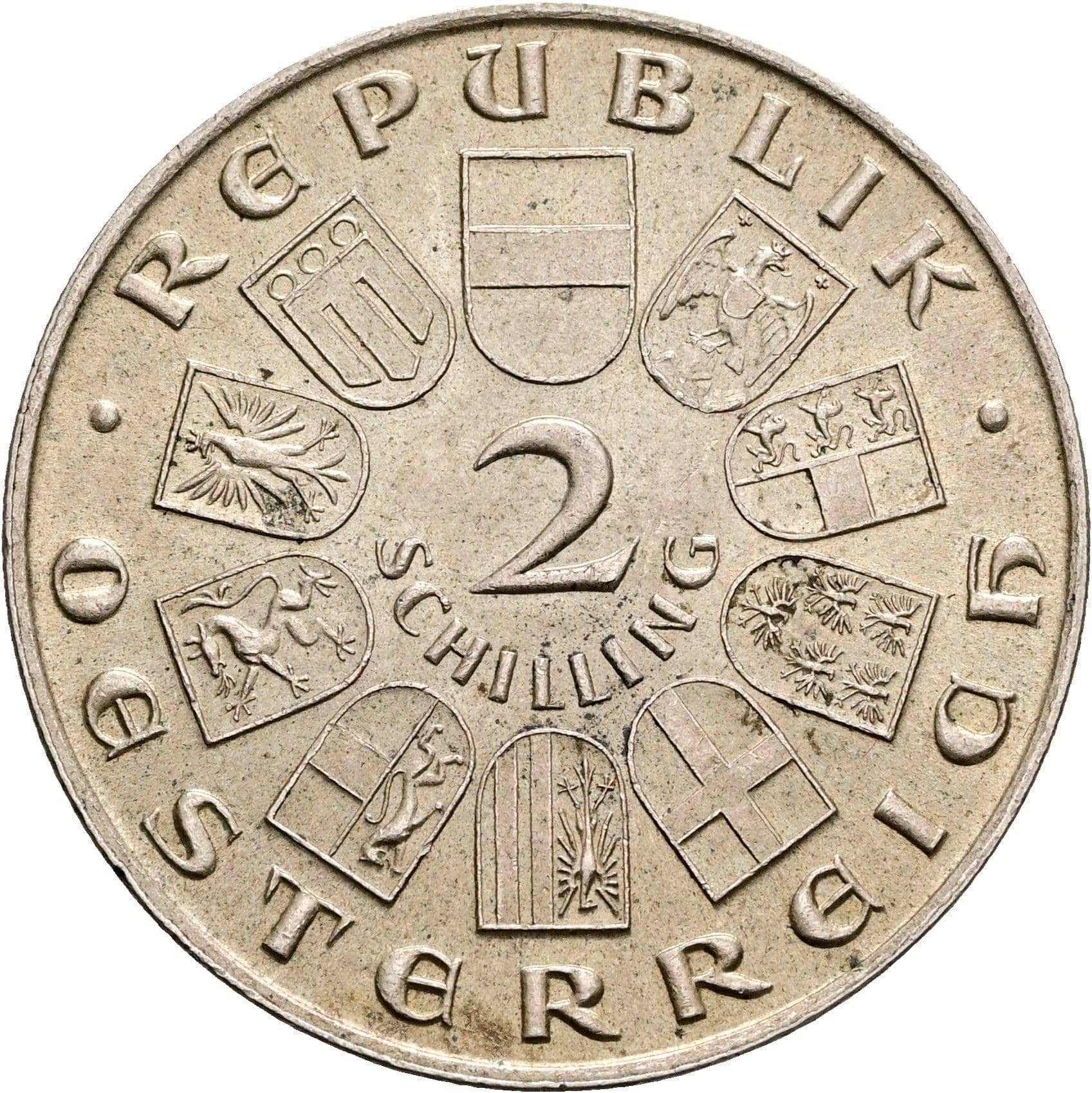 2 Schilling 1932 – Rückseite
