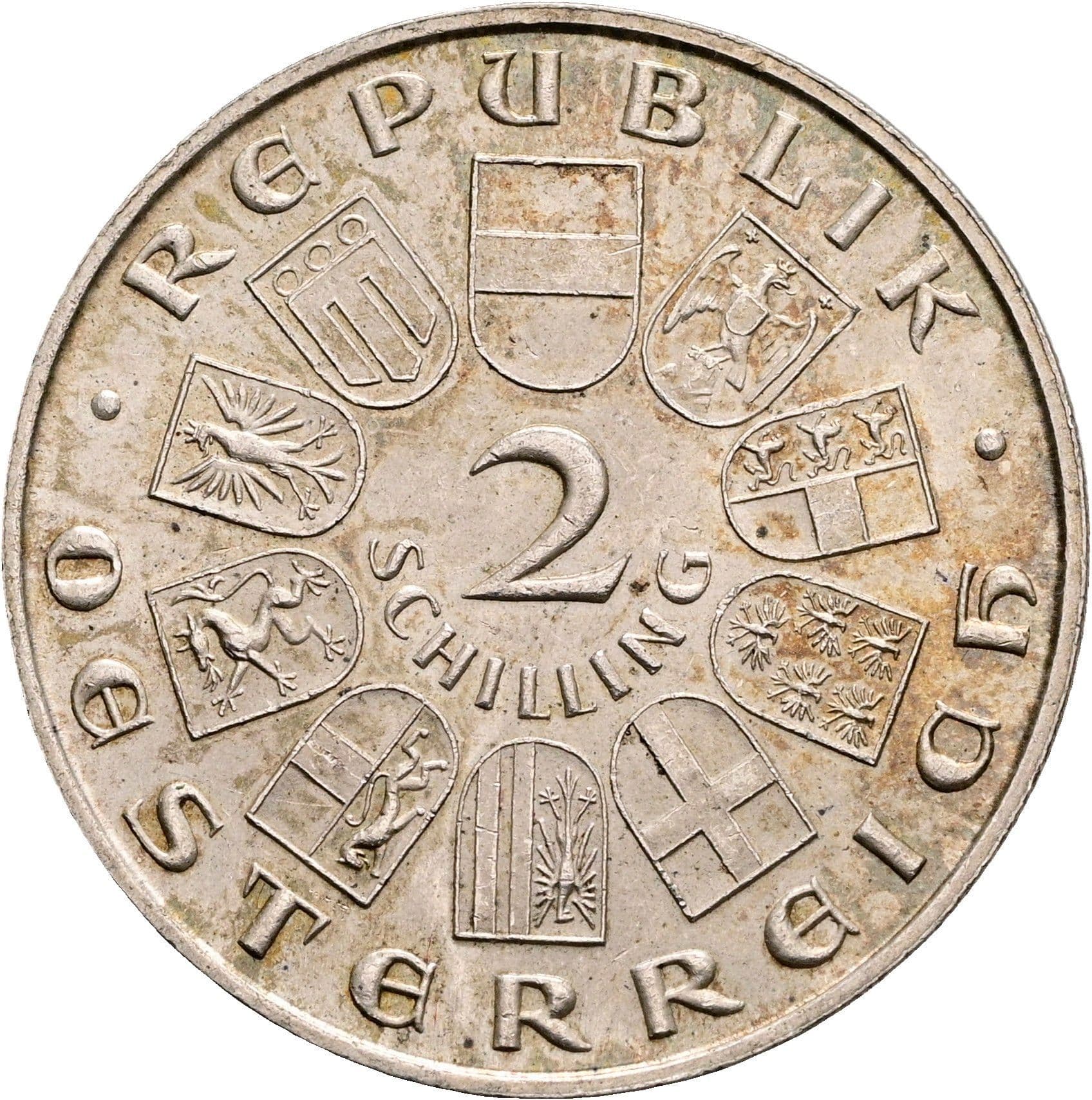 2 Schilling 1930 – Vorderseite