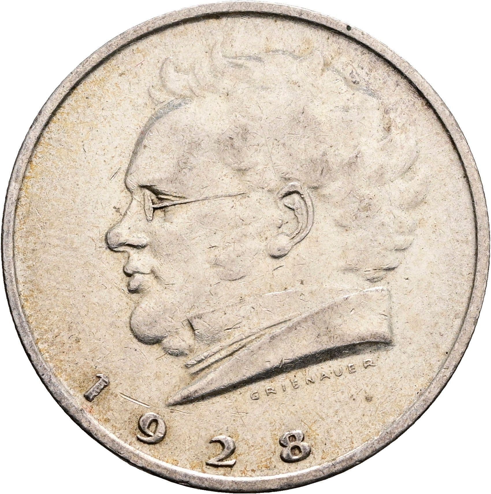 2 Schilling 1928 – Rückseite