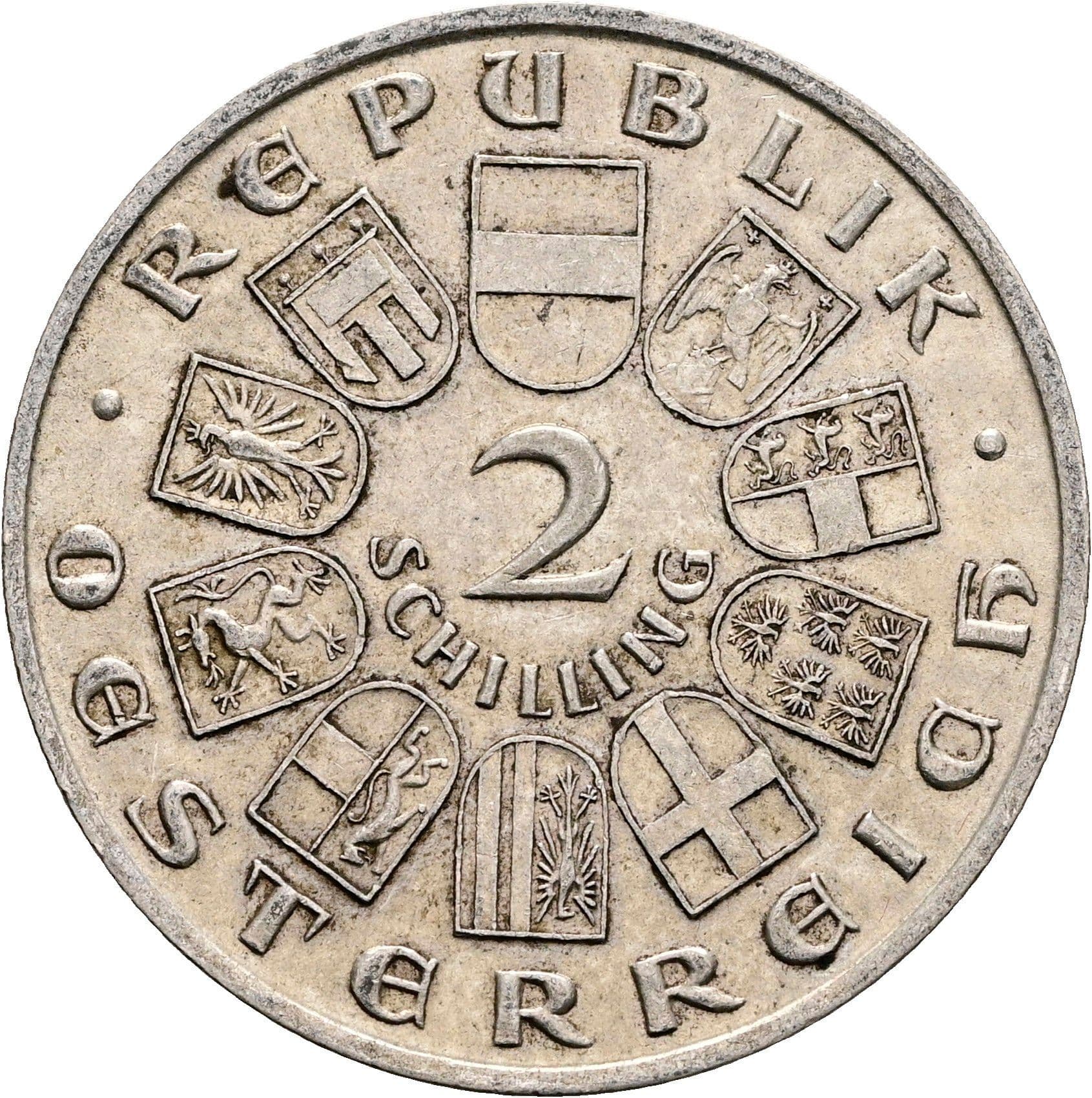 2 Schilling 1928 – Vorderseite