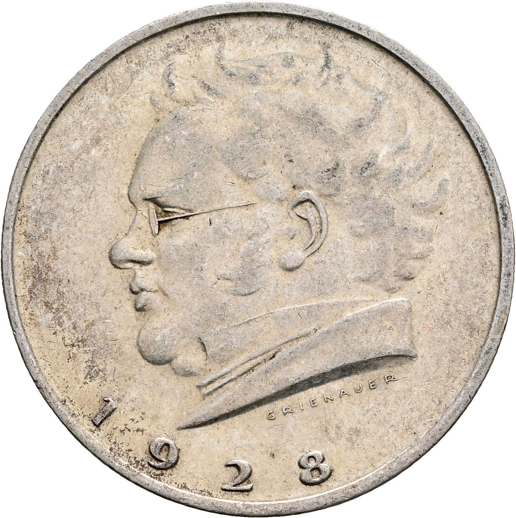 2 Schilling 1928 – Rückseite