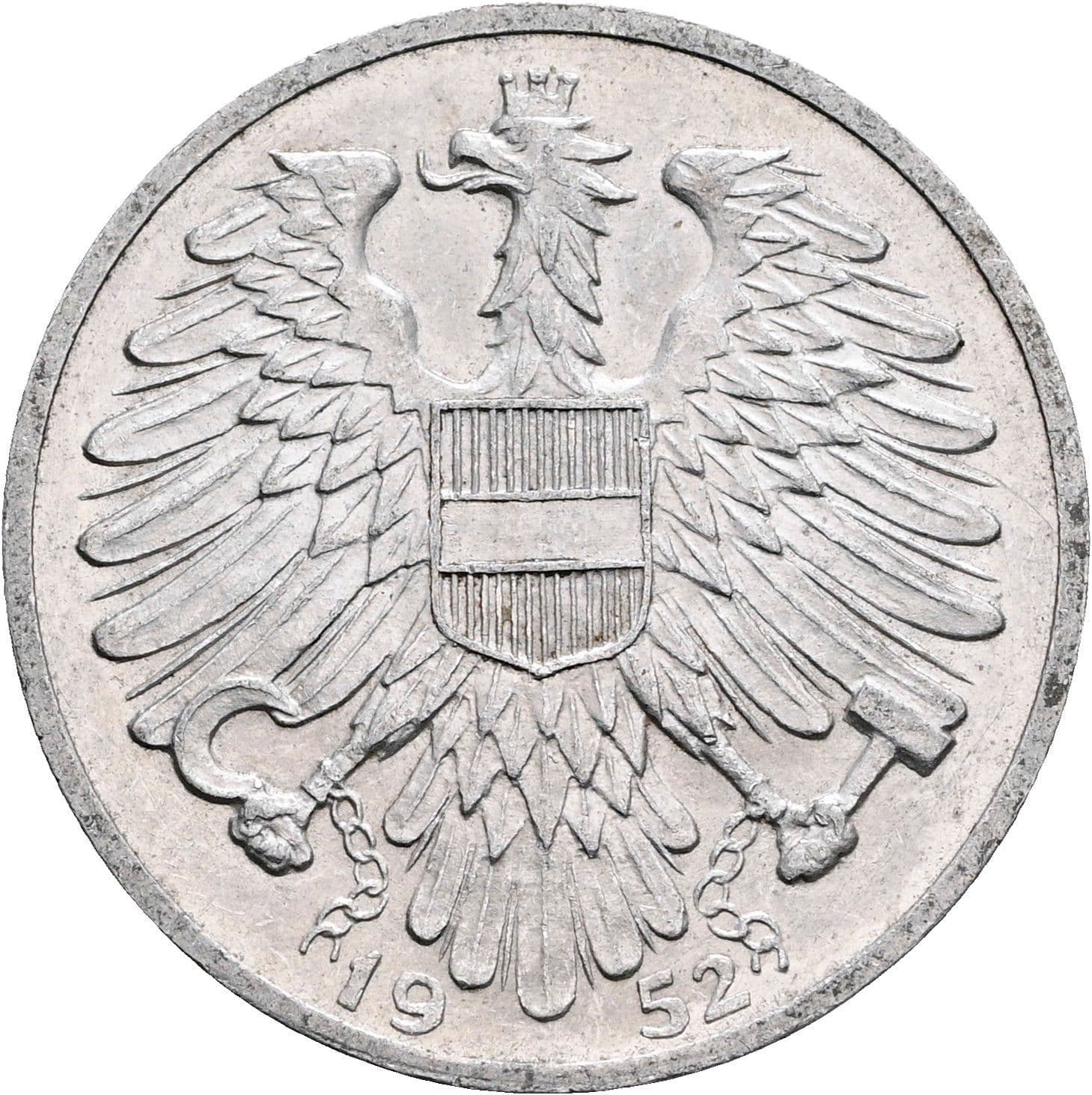1 Schilling 1952 – Rückseite