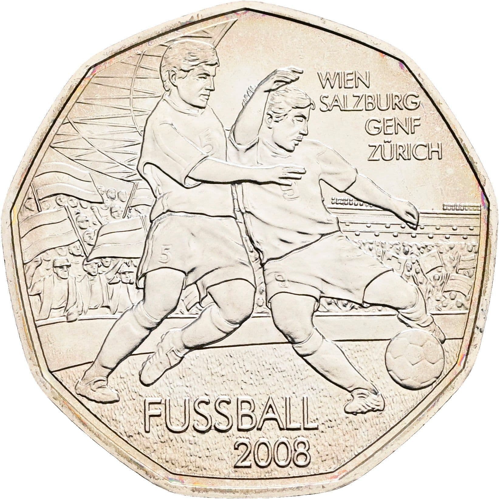 5 Euro 2008 – Rückseite