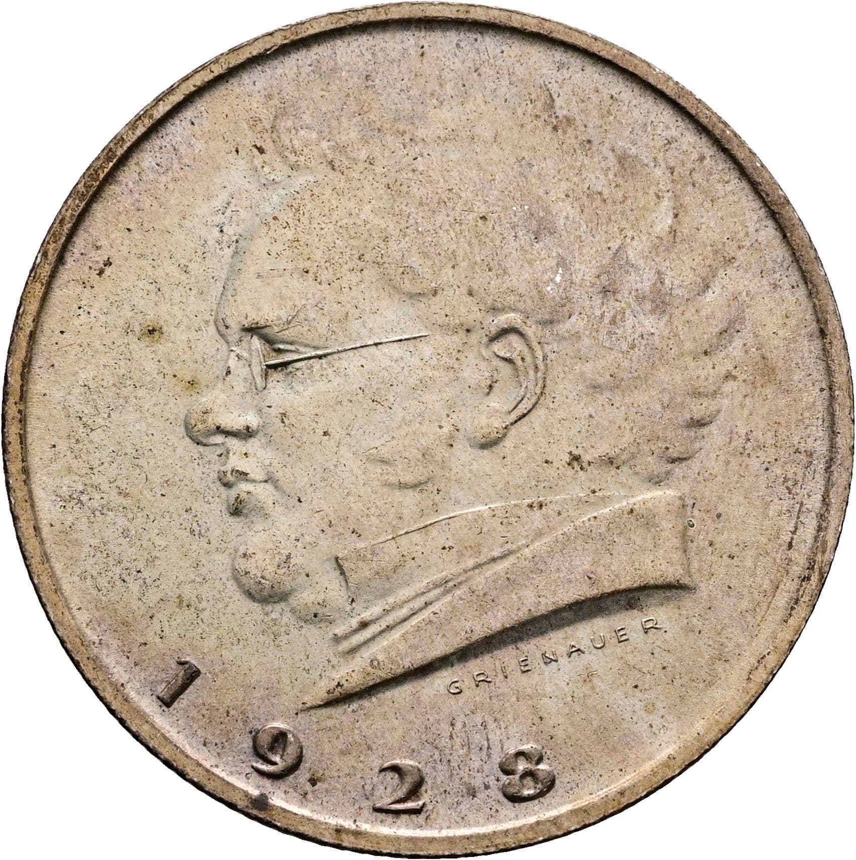 2 Schilling 1928 – Rückseite