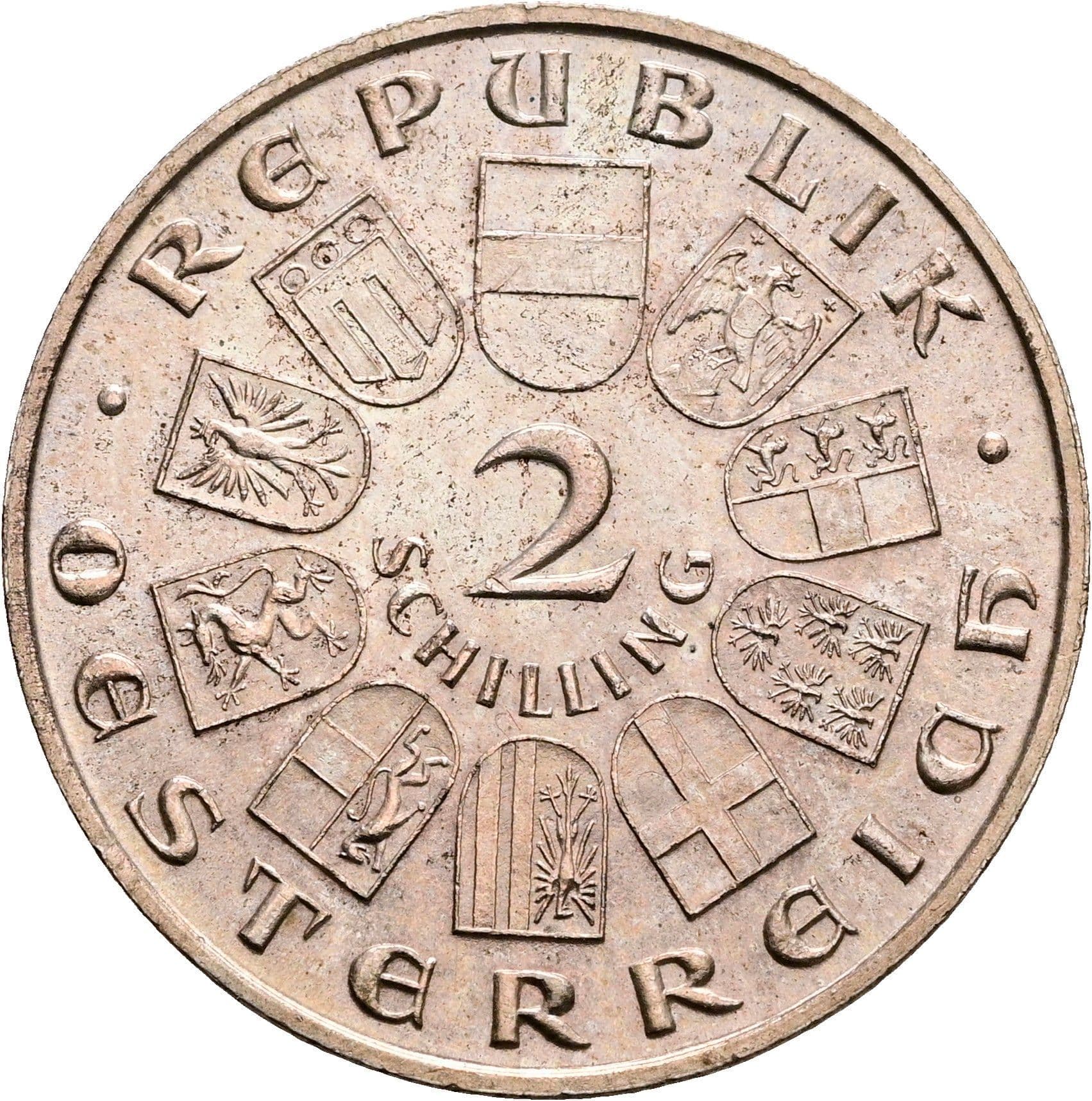 2 Schilling 1931 – Rückseite