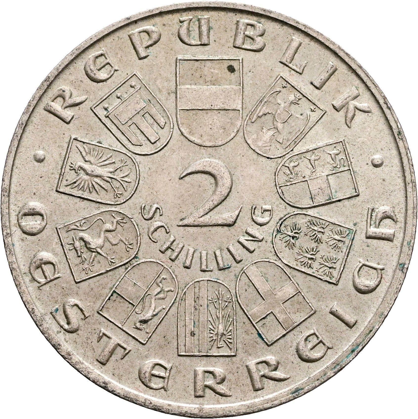 2 Schilling 1928 – Vorderseite