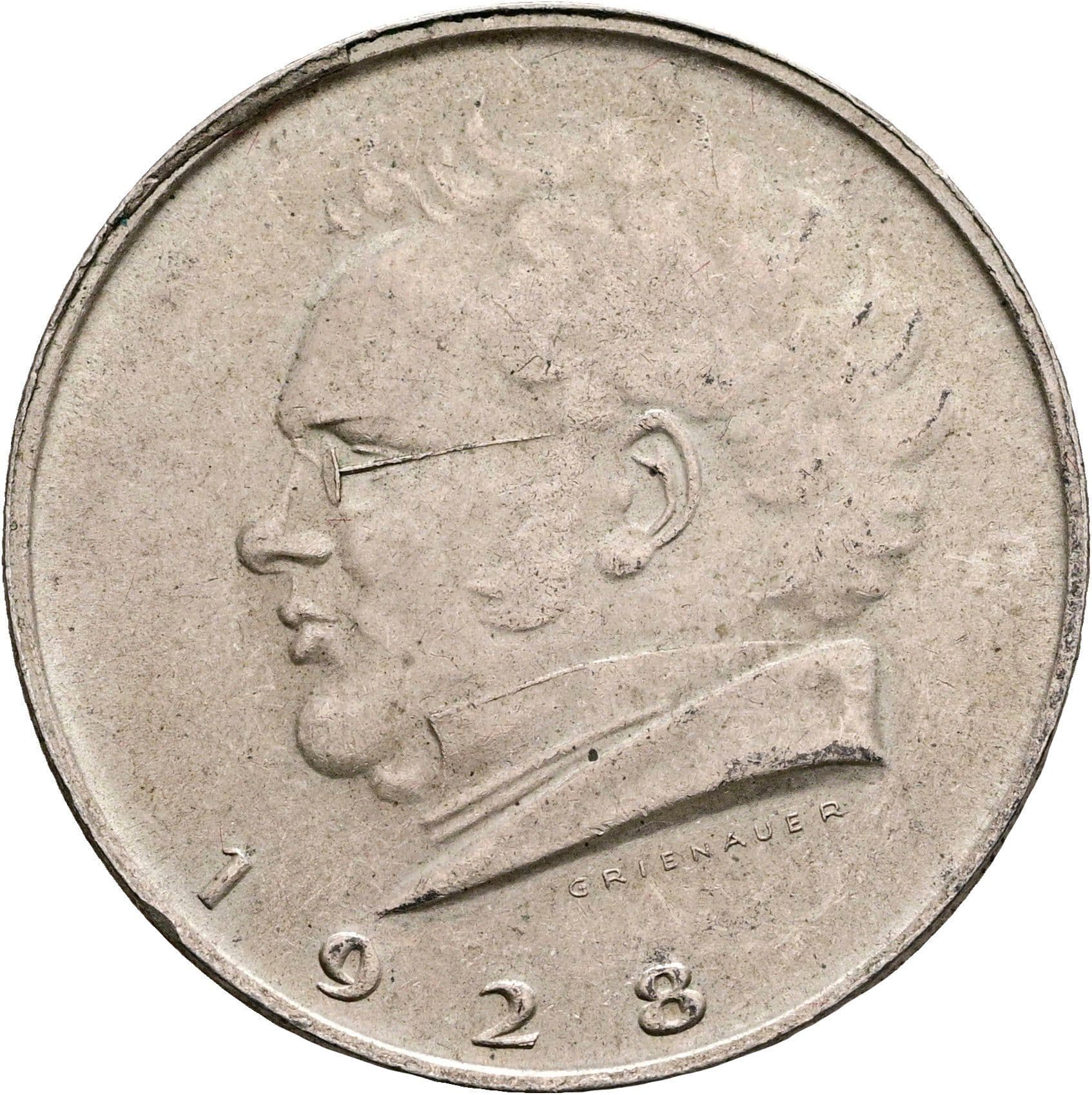 2 Schilling 1928 – Rückseite