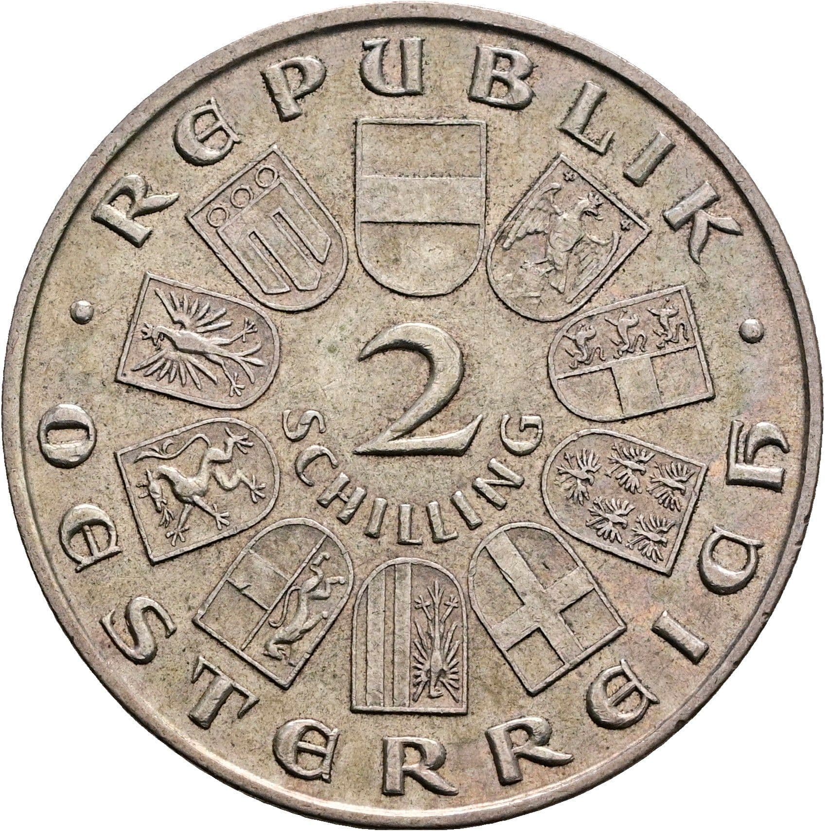 2 Schilling 1930 – Vorderseite