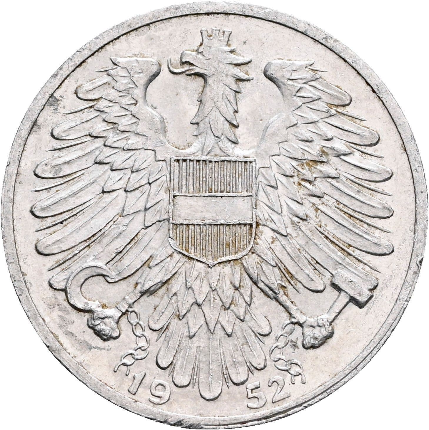 1 Schilling 1952 – Rückseite