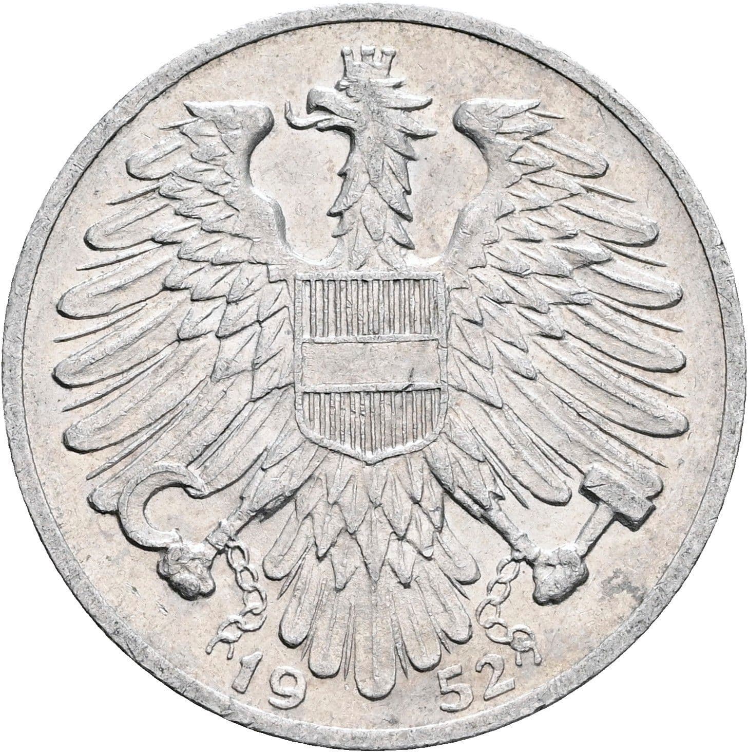 1 Schilling 1952 – Rückseite