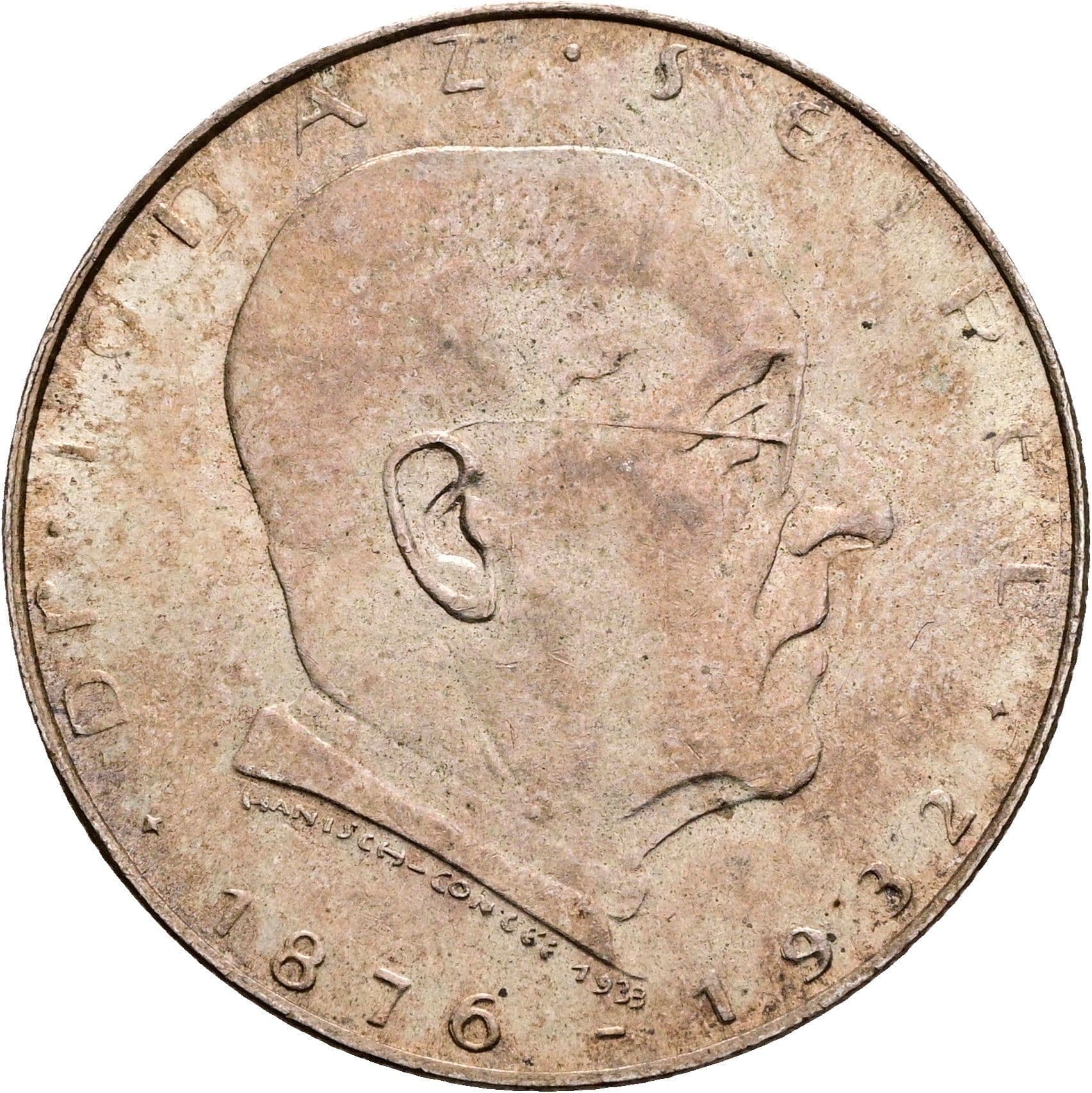 2 Schilling 1933 – Rückseite