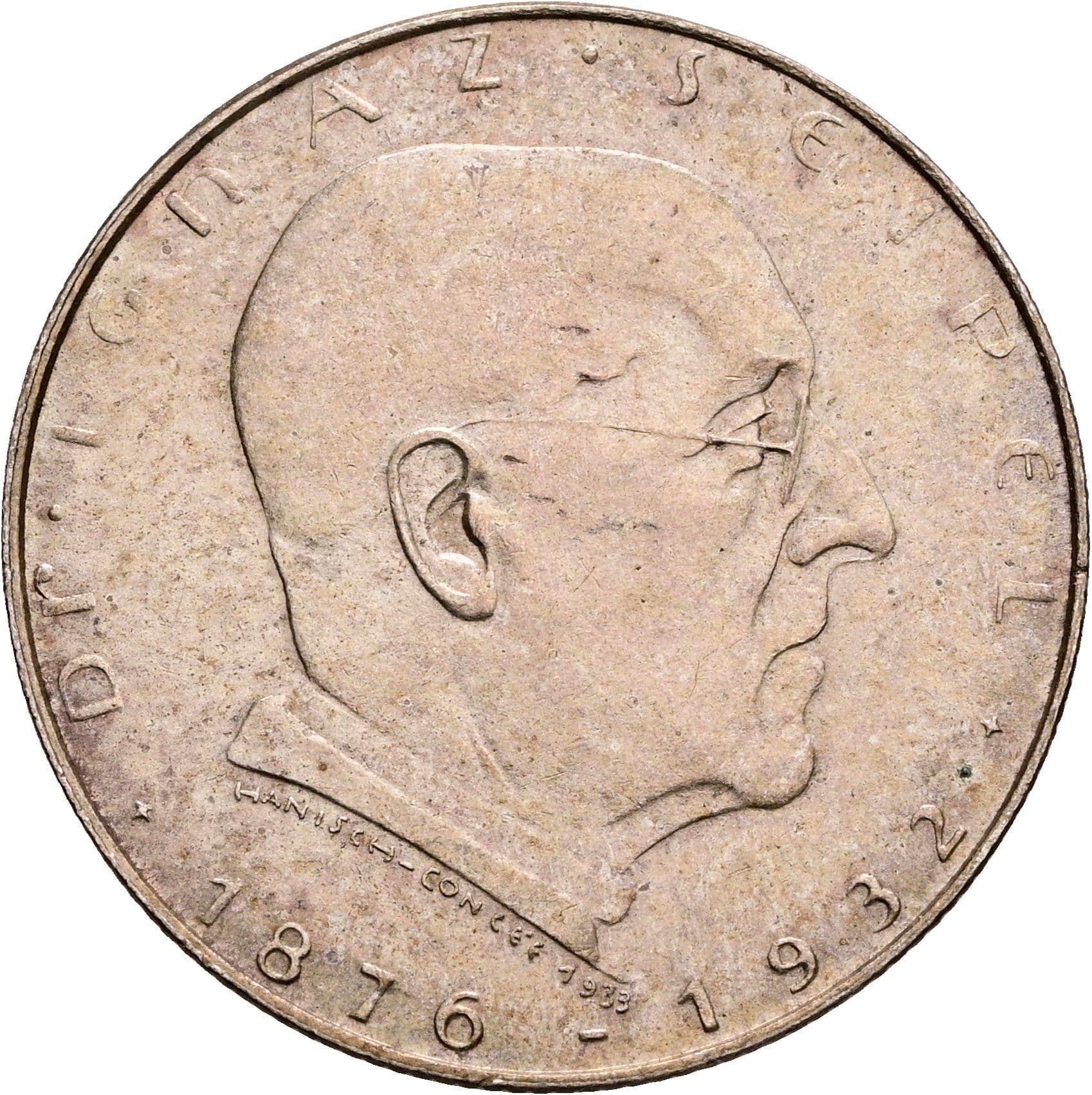 2 Schilling 1933 – Rückseite