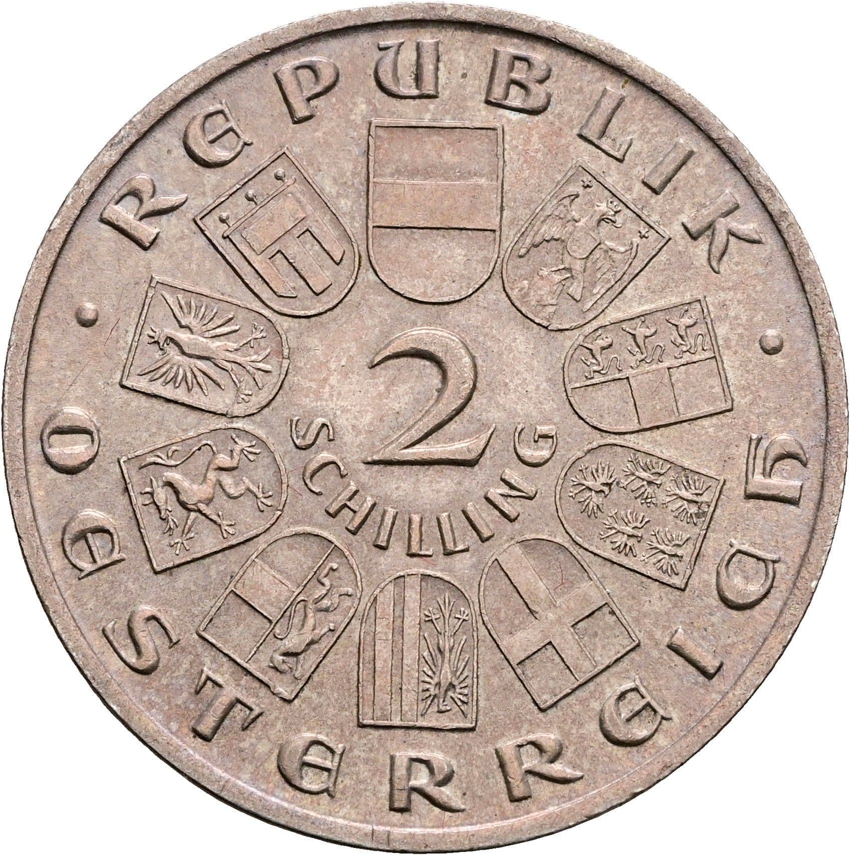 2 Schilling 1928 – Vorderseite