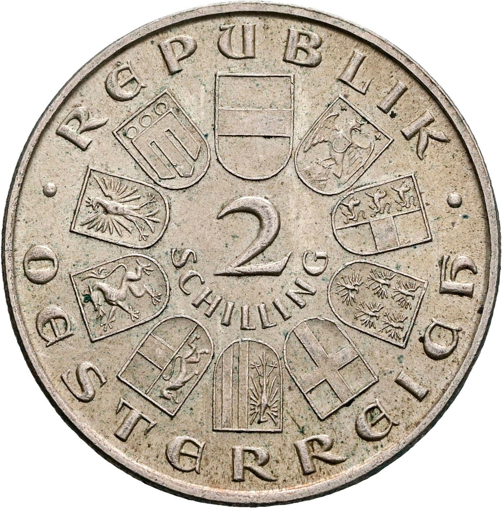 2 Schilling 1930 – Vorderseite