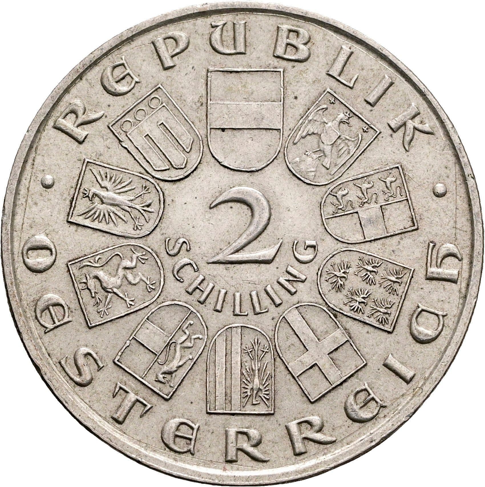 2 Schilling 1930 – Vorderseite