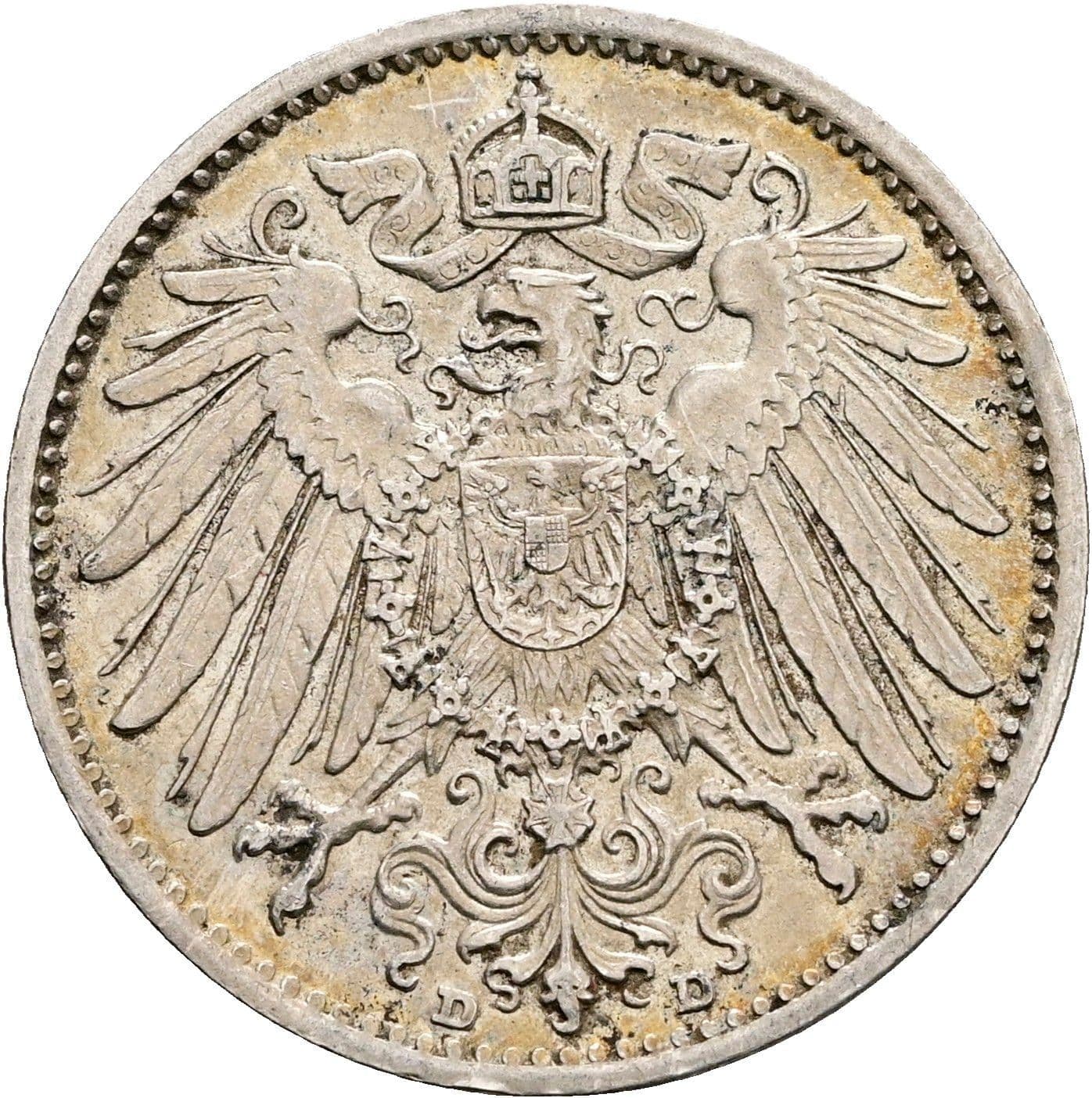 1 Mark 1914 D – Rückseite