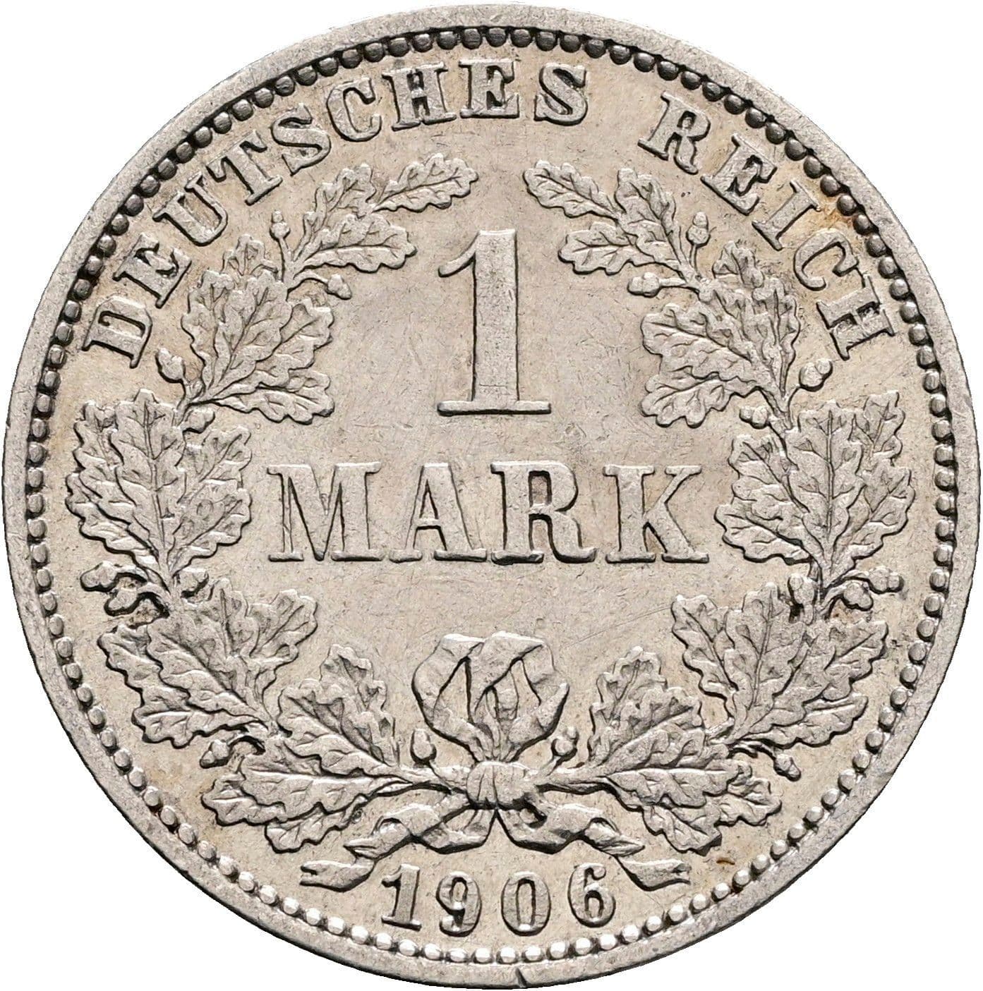 1 Mark 1906 E – Vorderseite