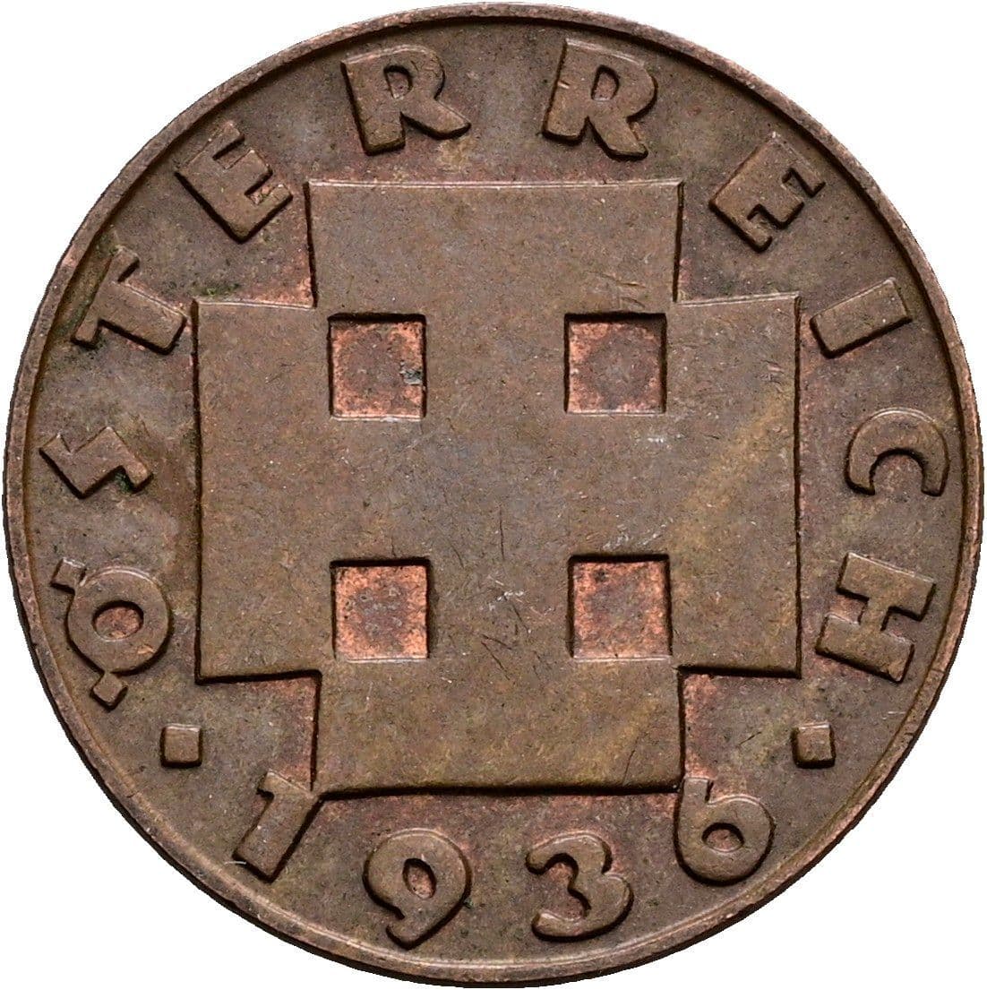 2 Groschen 1936 – Rückseite