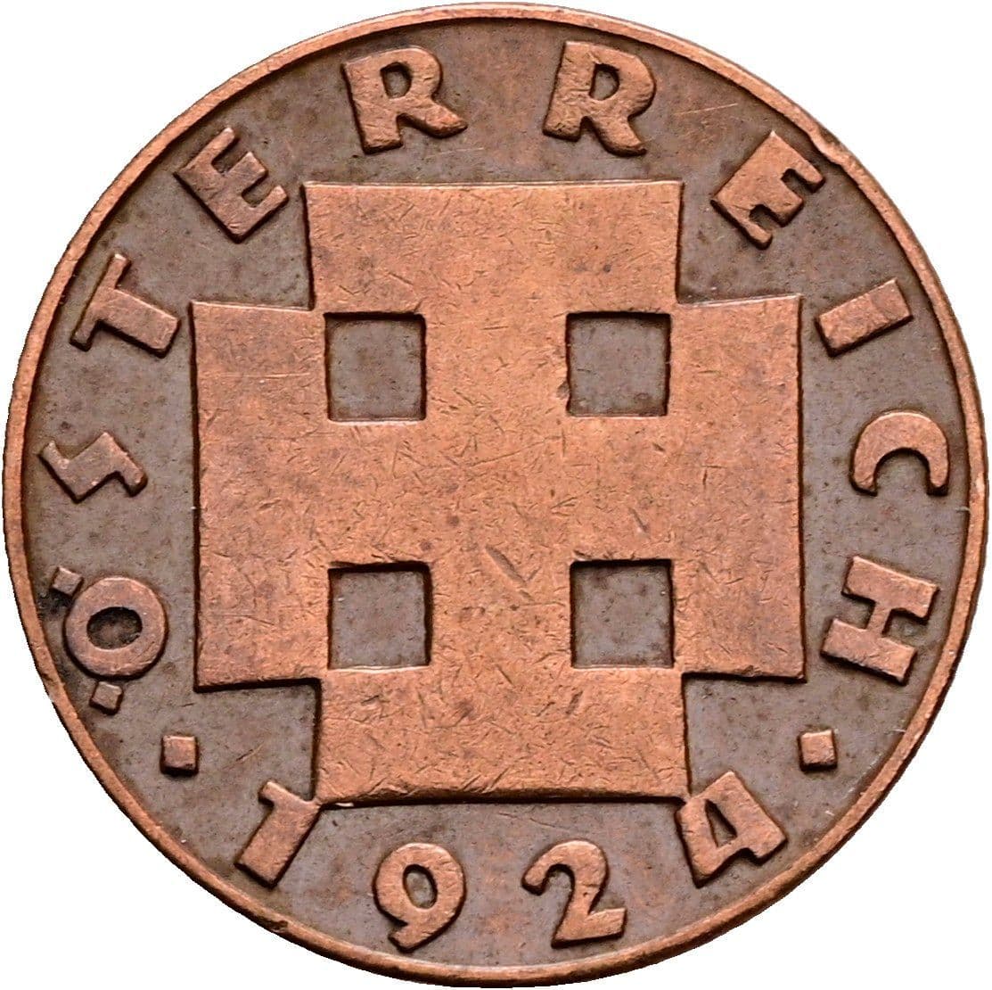 200 Kronen 1924 – Rückseite