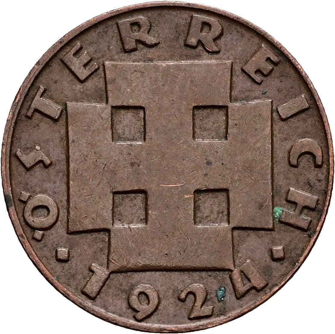 200 Kronen 1924 – Rückseite