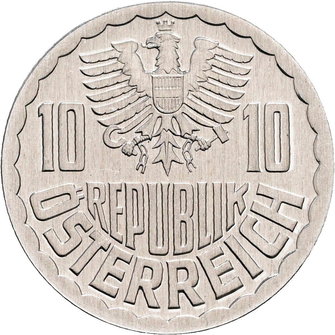 10 Groschen 1986 – Rückseite