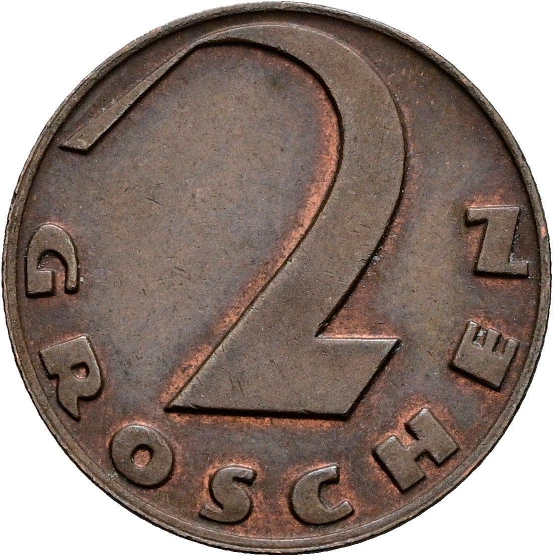 2 Groschen 1936 – Vorderseite