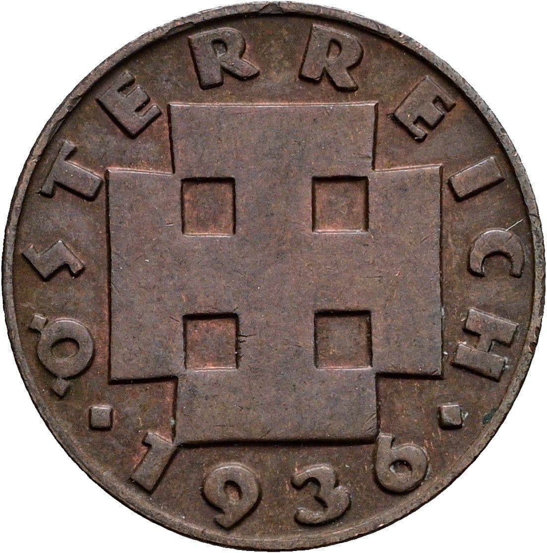 2 Groschen 1936 – Rückseite