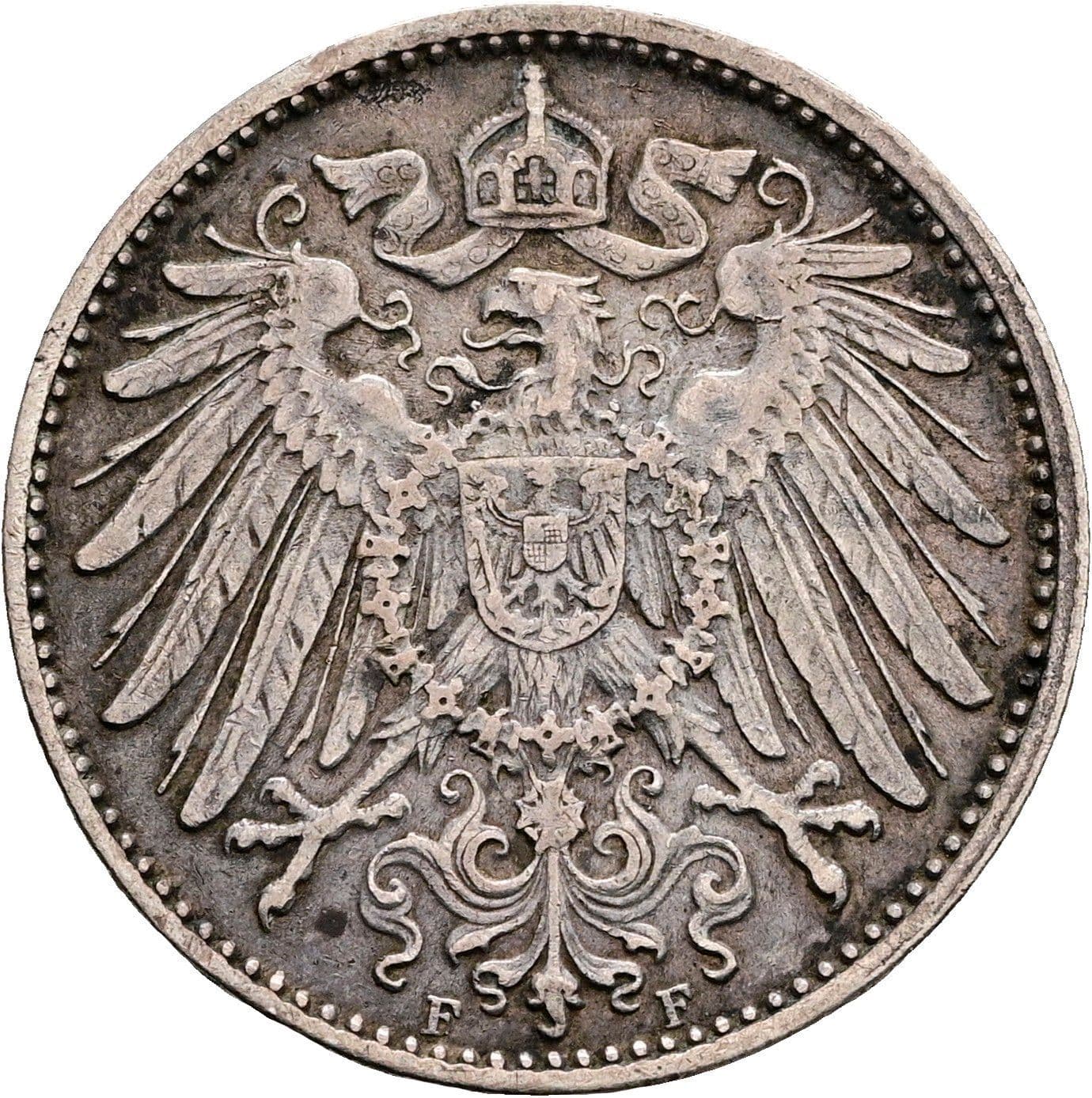 1 Mark 1914 F – Rückseite
