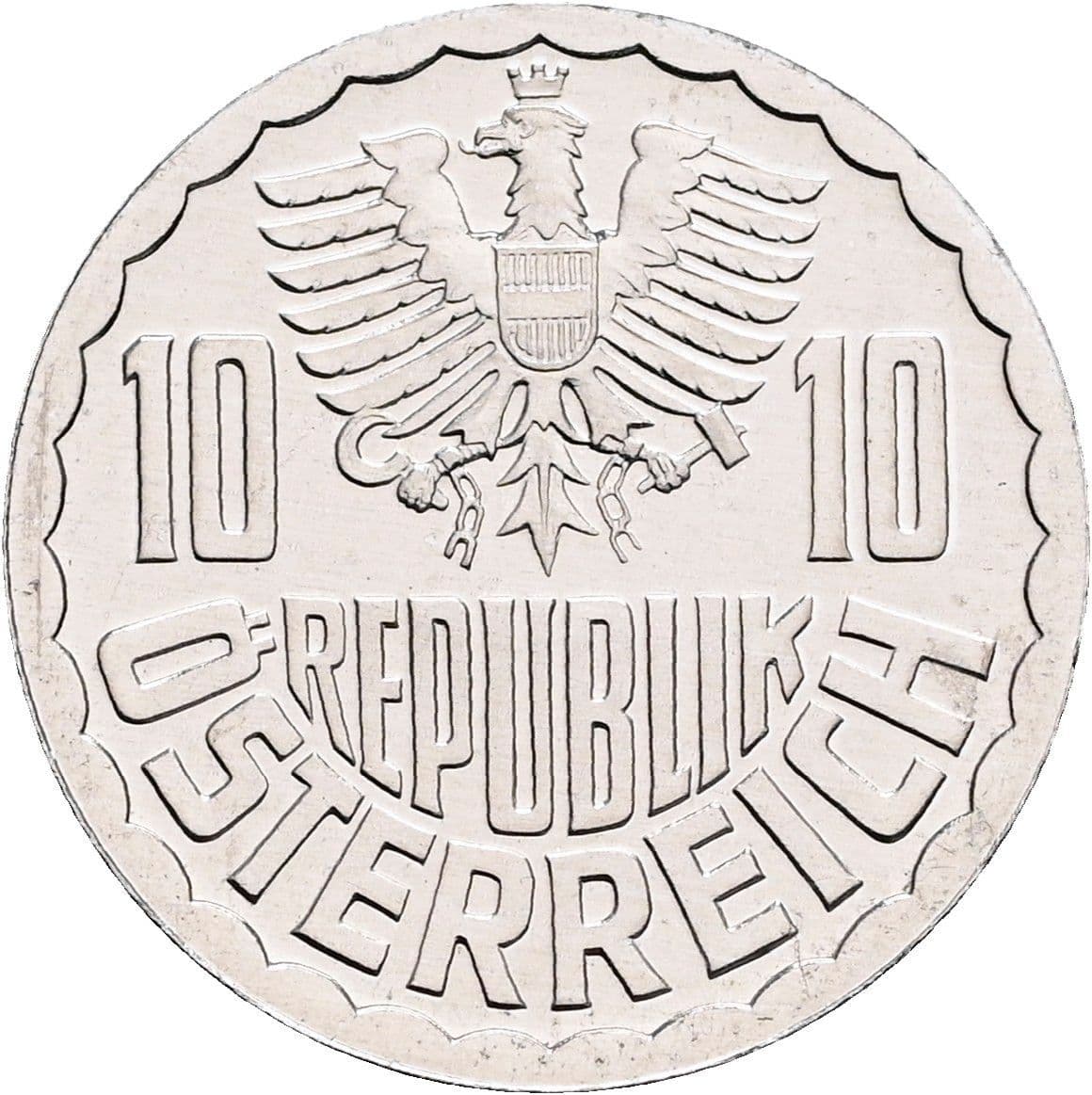 10 Groschen 1980 – Rückseite