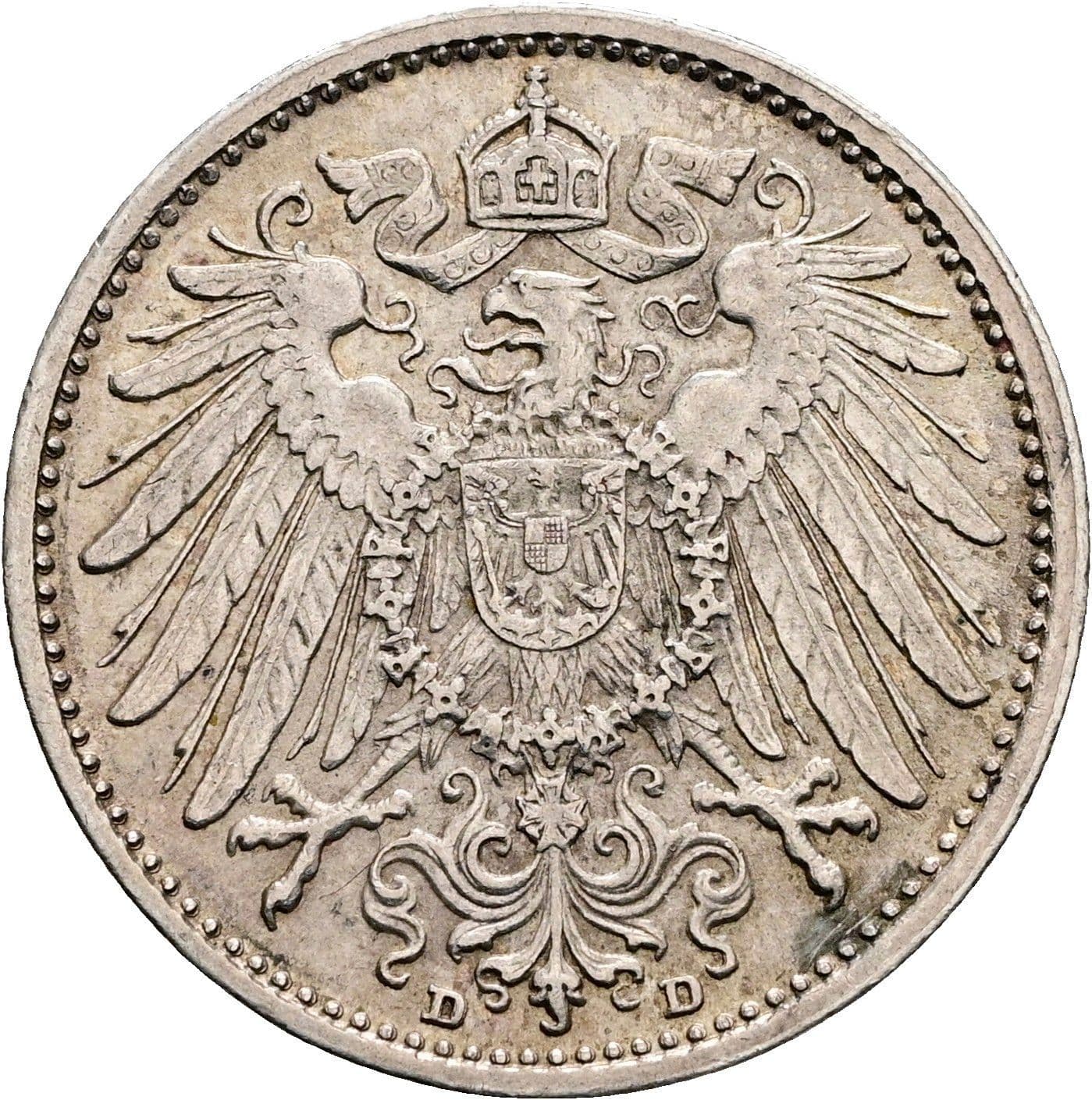 1 Mark 1914 D – Rückseite