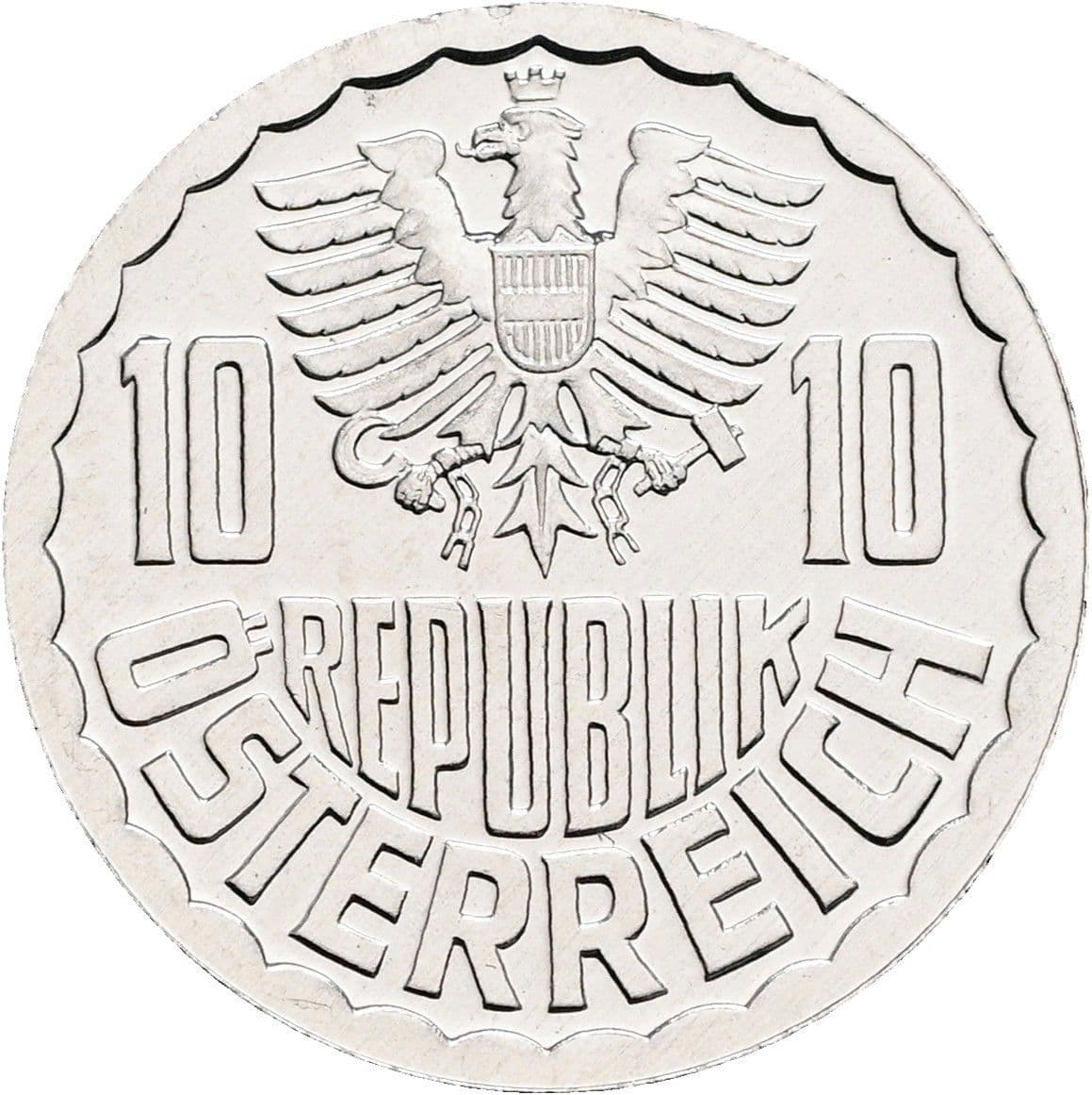 10 Groschen 1981 – Rückseite