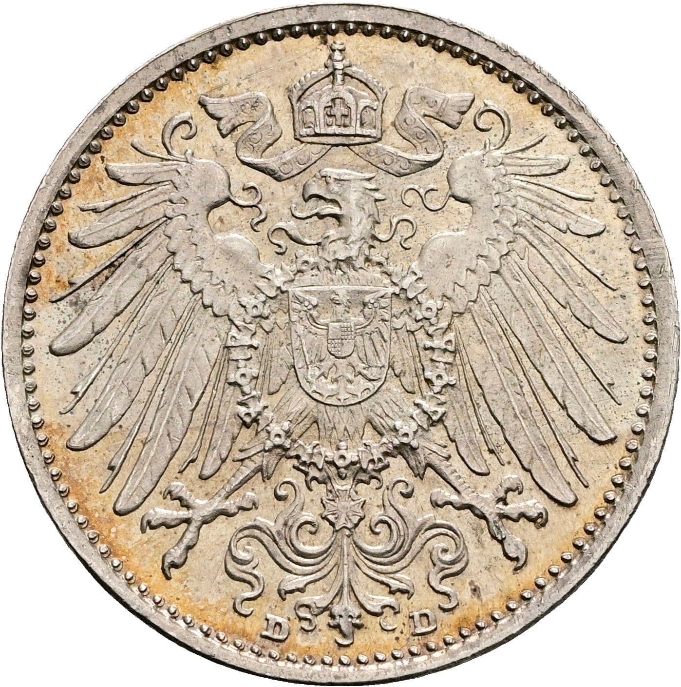 1 Mark 1914 D – Rückseite