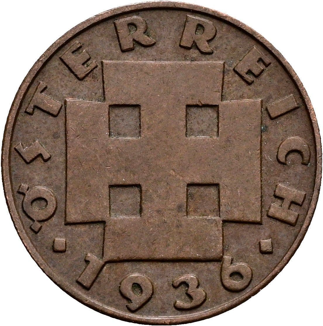 2 Groschen 1936 – Rückseite