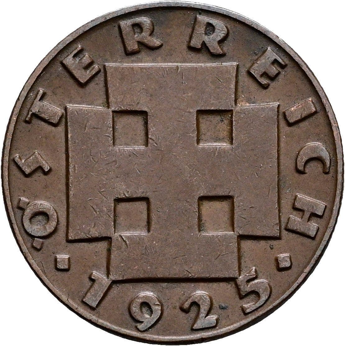 2 Groschen 1925 – Rückseite