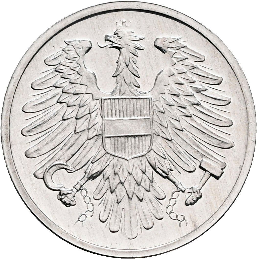2 Groschen 1980 – Rückseite