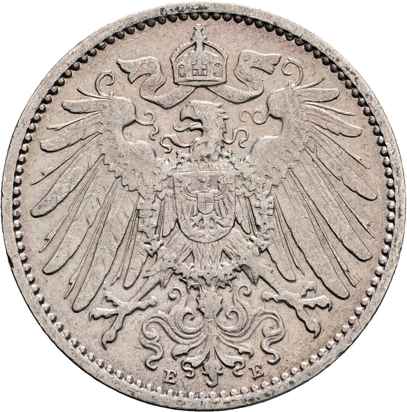 1 Mark 1906 E – Rückseite