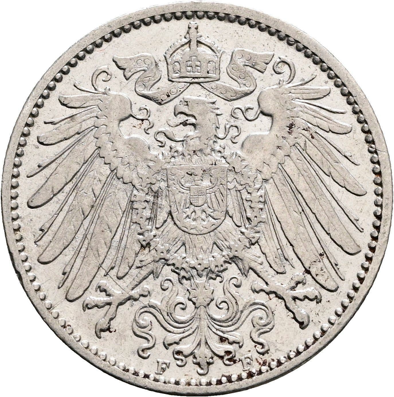1 Mark 1907 F – Rückseite