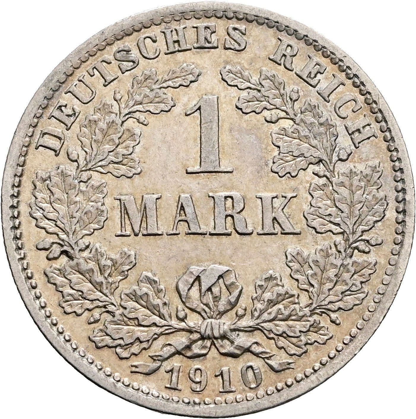 1 Mark 1910 D – Vorderseite