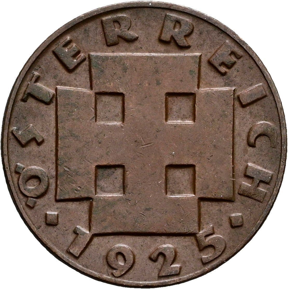 2 Groschen 1925 – Rückseite