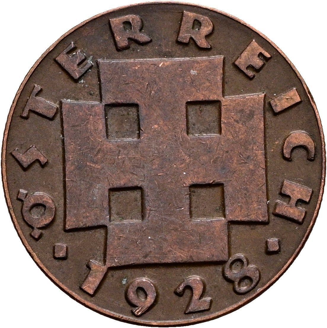 2 Groschen 1928 – Rückseite