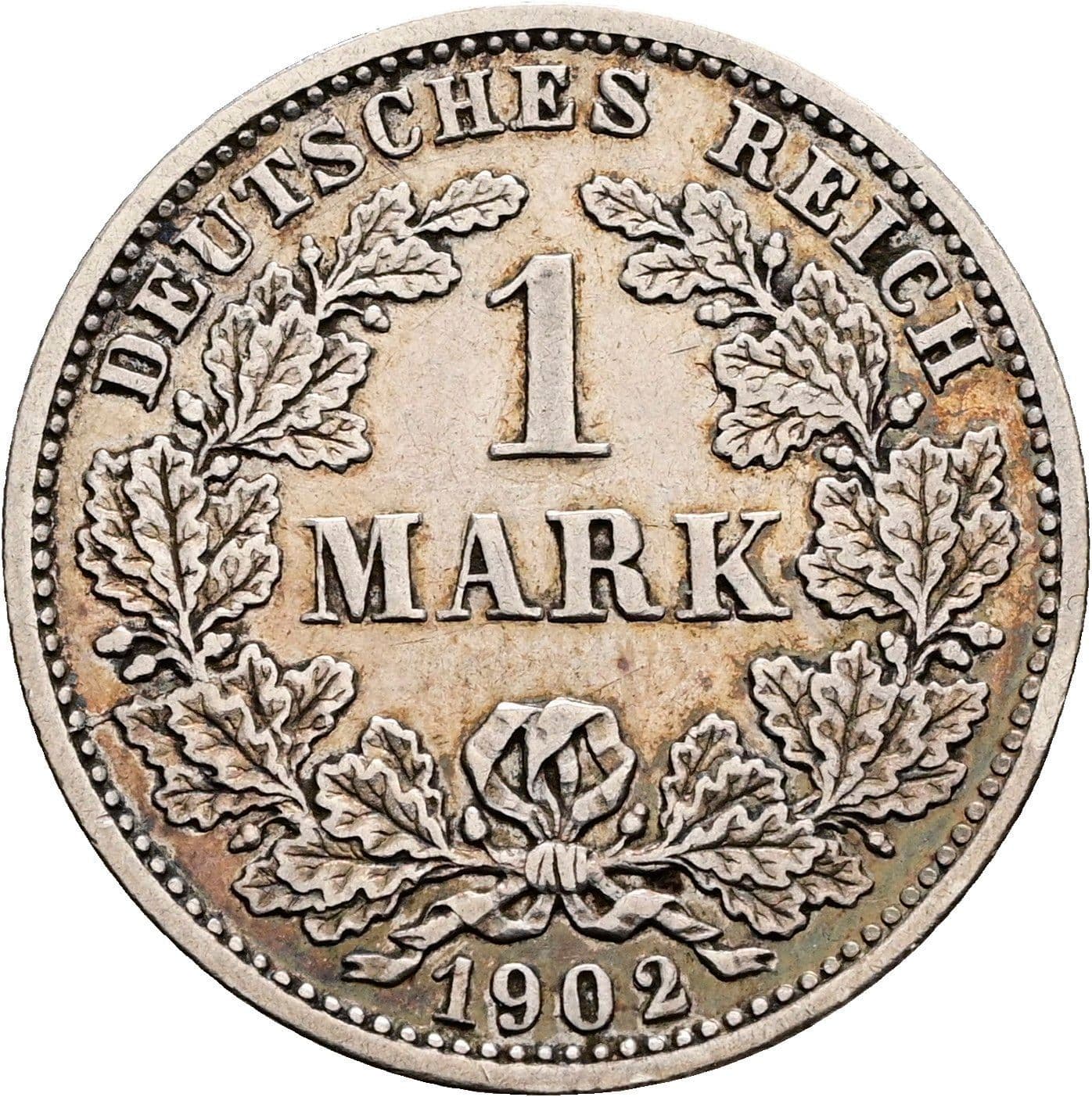 1 Mark 1902 D – Vorderseite