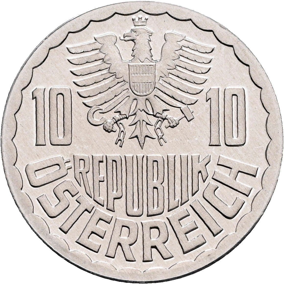 10 Groschen 1984 – Rückseite