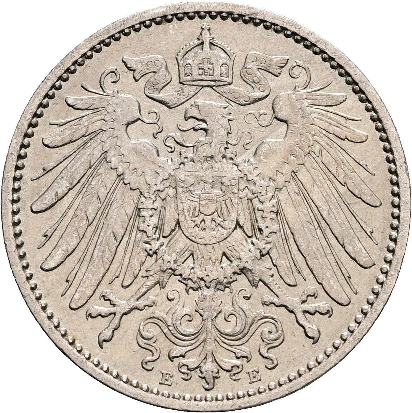 1 Mark 1904 E – Rückseite