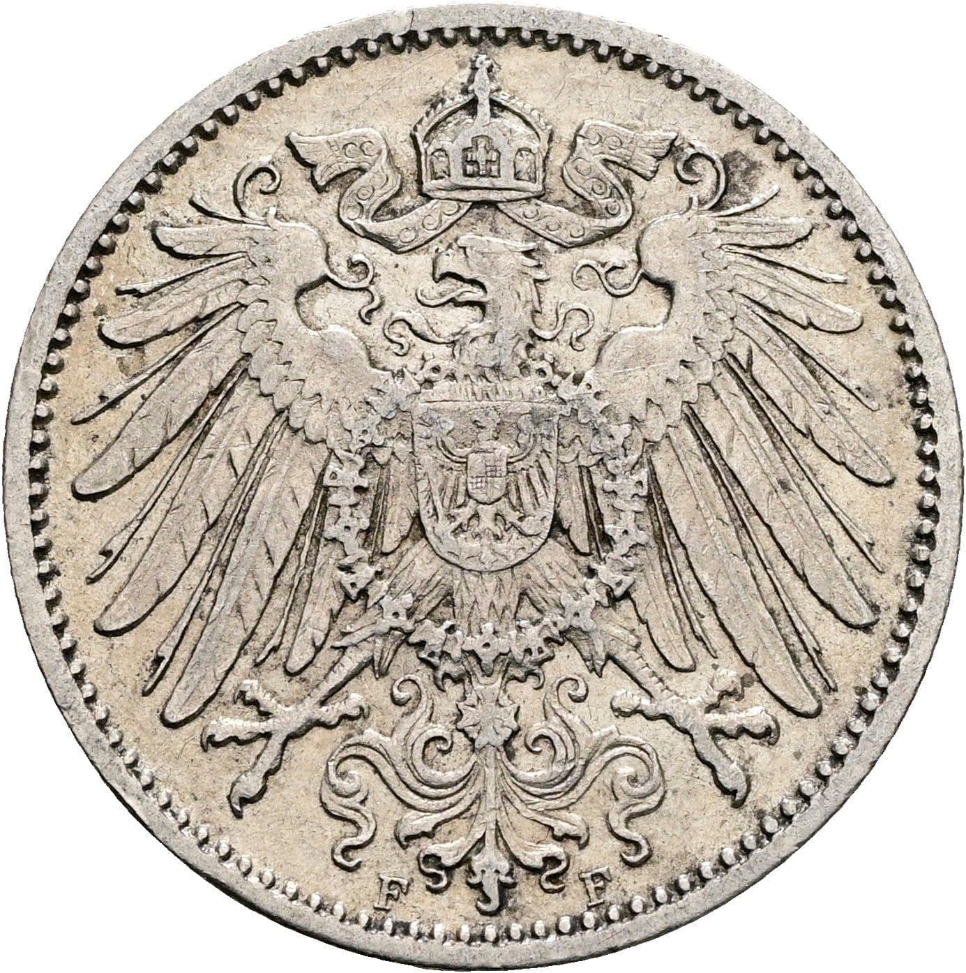 1 Mark 1904 F – Rückseite