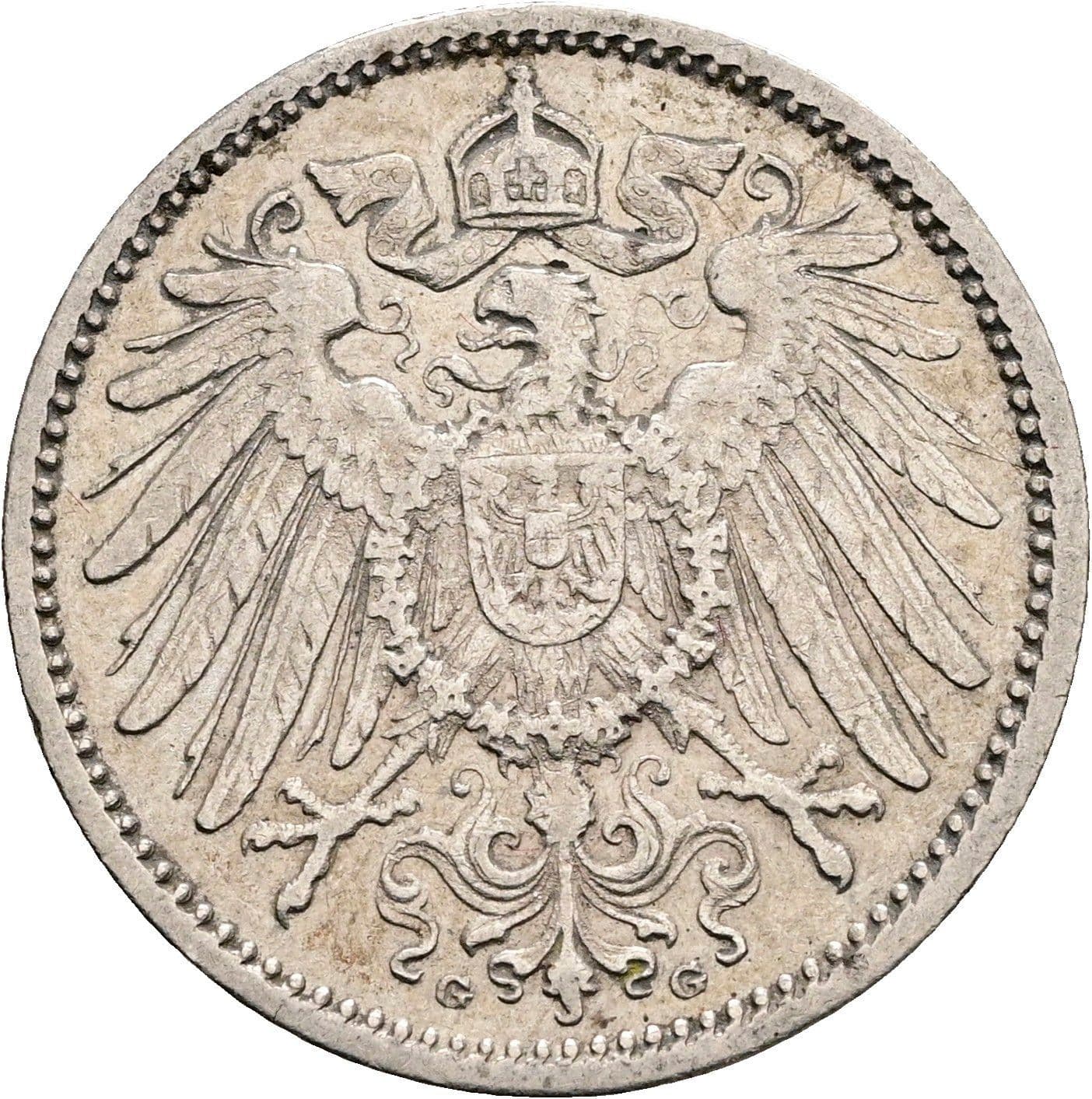 1 Mark 1906 G – Rückseite