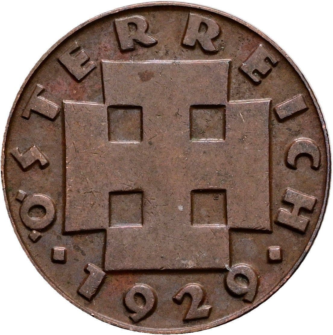 2 Groschen 1929 – Rückseite