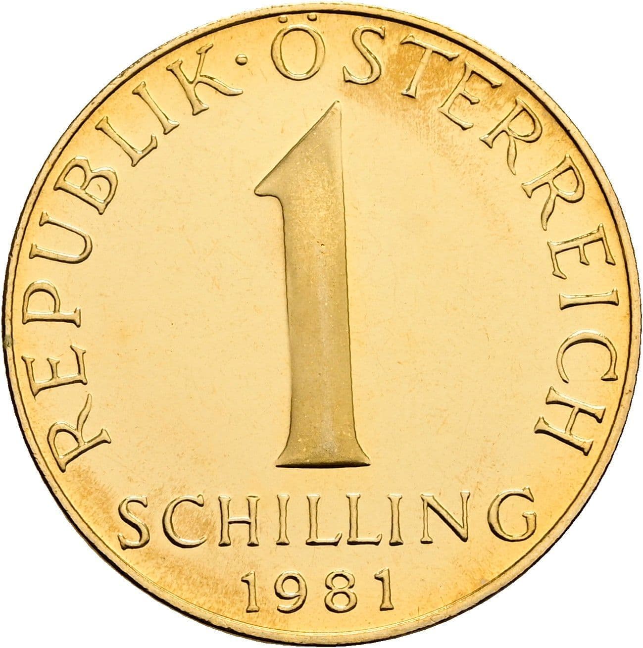 1 Schilling 1981 – Vorderseite