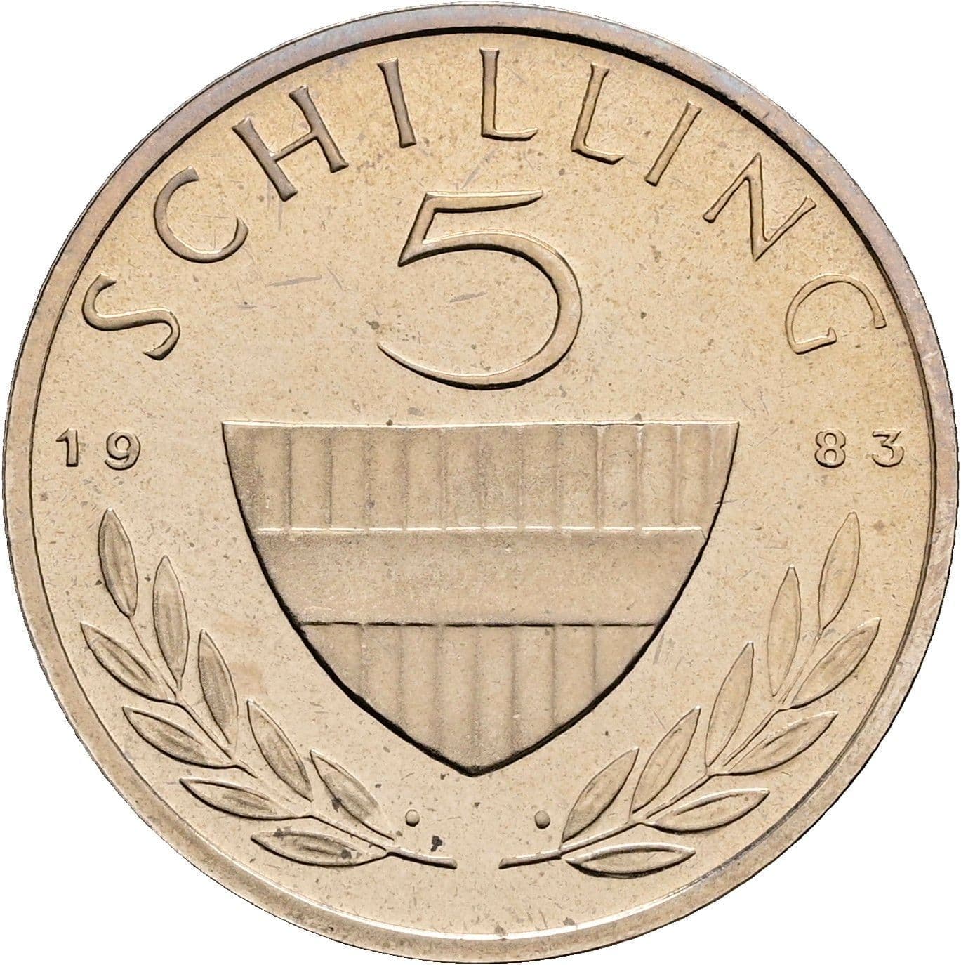 5 Schilling 1983 – Vorderseite