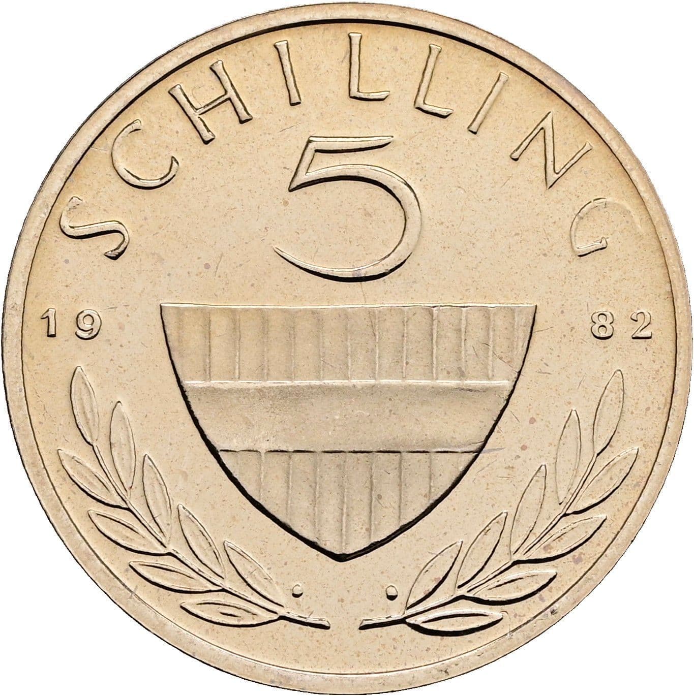 5 Schilling 1982 – Vorderseite