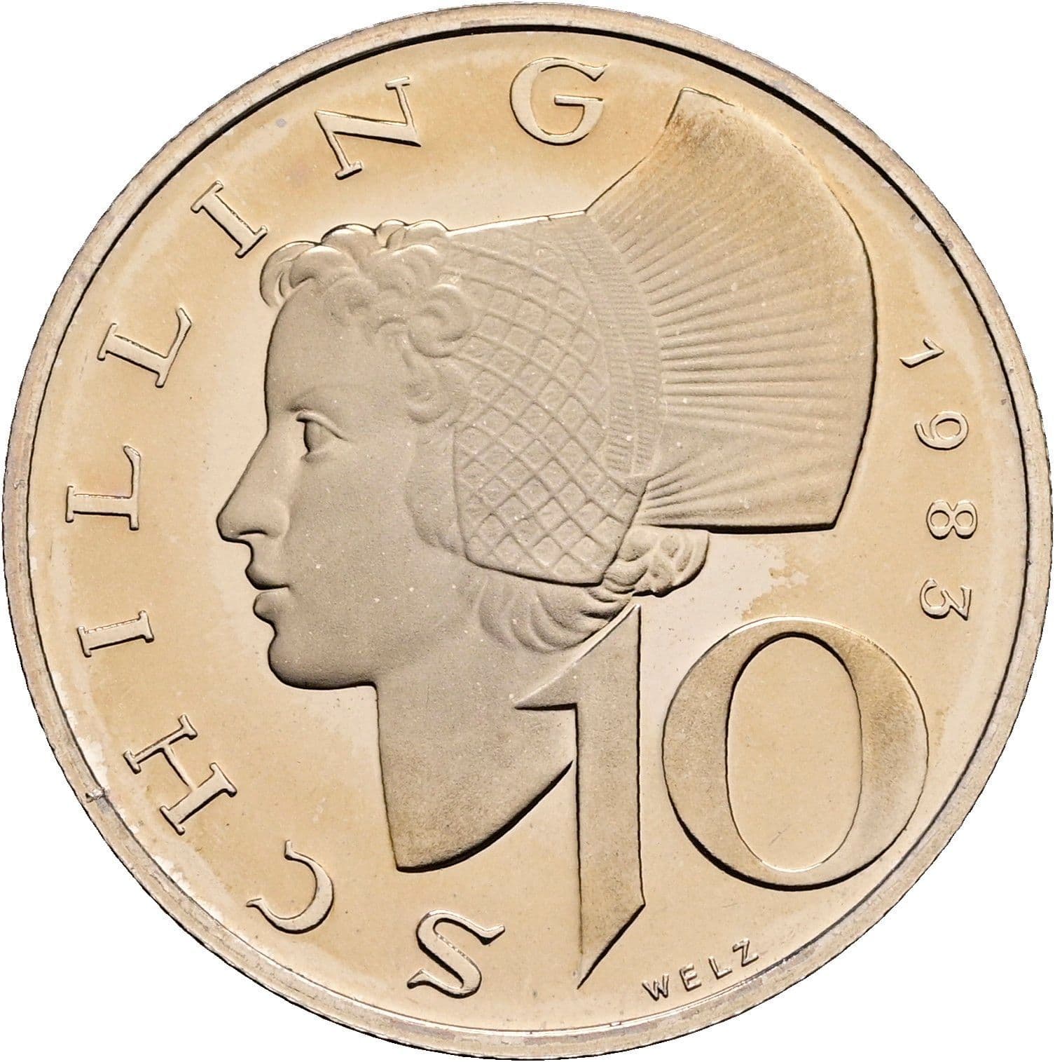 10 Schilling 1983 – Vorderseite
